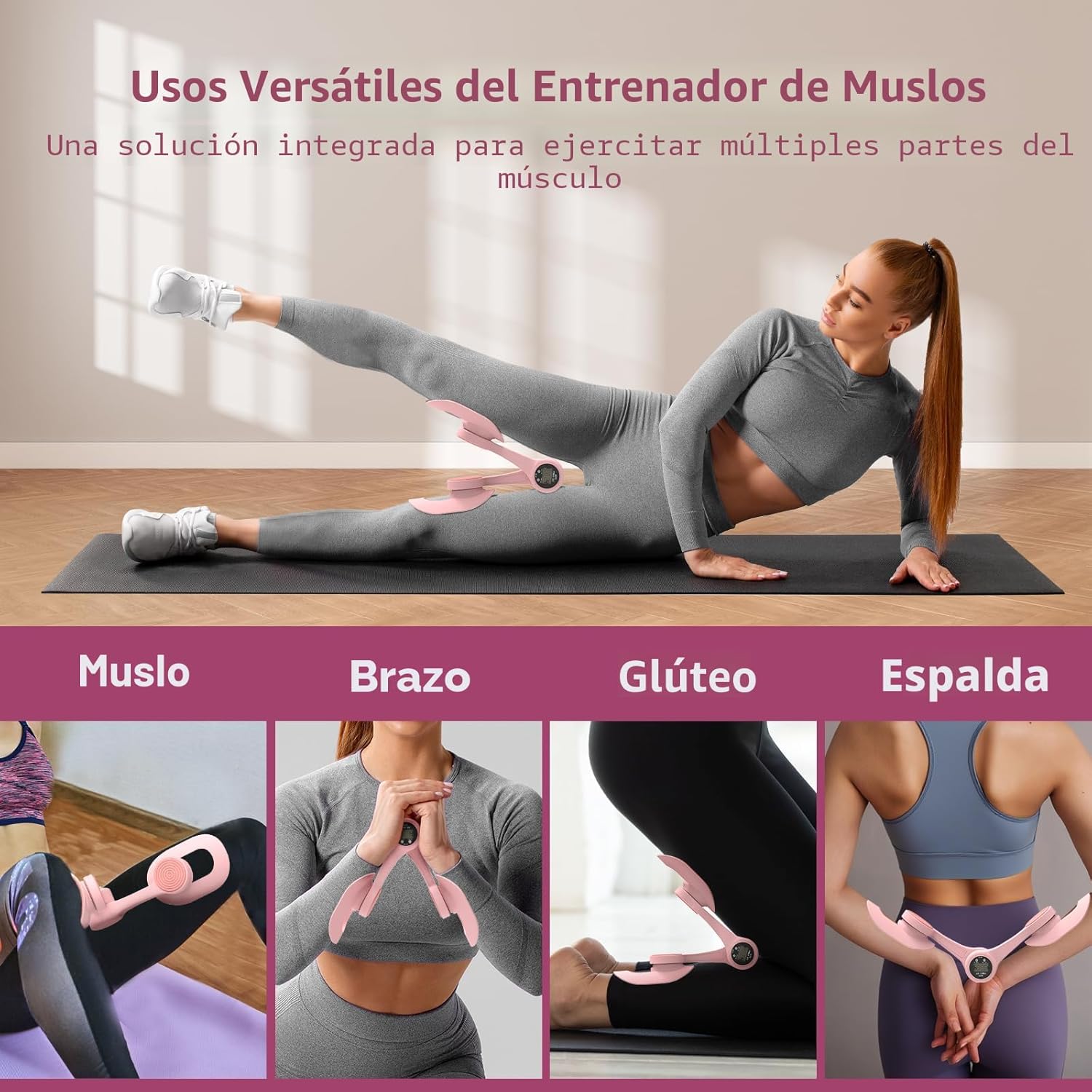 Ejercitador de piernas, muslos y suelo pelvico - Resultado en semanas