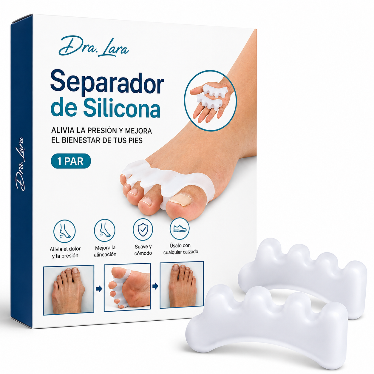 Corrector de Juanete de Silicona - Alivio del dolor de juanetes